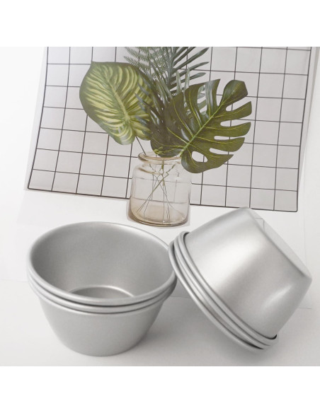 Moldes para Pudding Proshopping 6Pcs 8.3cm Antiadherentes Moldes para Pudding Proshopping 6Pcs 8.3cm Antiadherentes