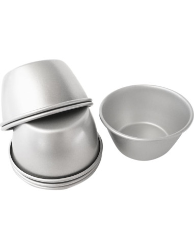 Moldes para Pudding Proshopping 6Pcs 8.3cm Antiadherentes
