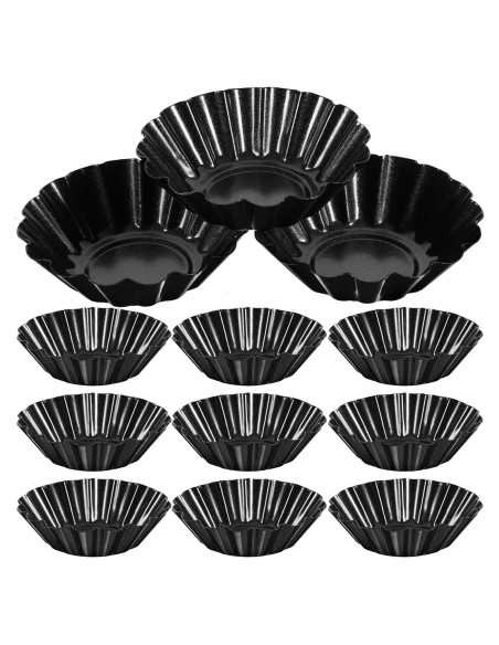 Moldes para Tartaletas Florales UPKOCH 12pcs 7.5cm Acero Moldes para Tartaletas Florales UPKOCH 12pcs 7.5cm Acero