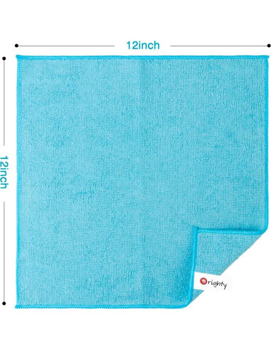 Paquete de 12 paños de microfibra Orighty 30x30 cm