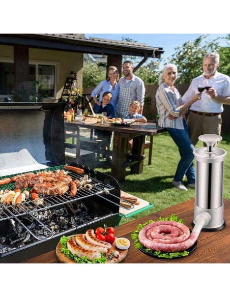 Embudo de Salchichas VANEME con 4 Tubos Relleno 0.91 kg Embudo de Salchichas VANEME con 4 Tubos Relleno 0.91 kg