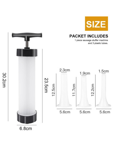 Herramienta Manual para Hacer Salchichas Hoypeyfiy 3 Tubos