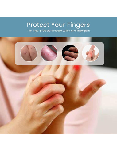 20 Protectores de Dedos de Gel Silicona Alivio Dolor