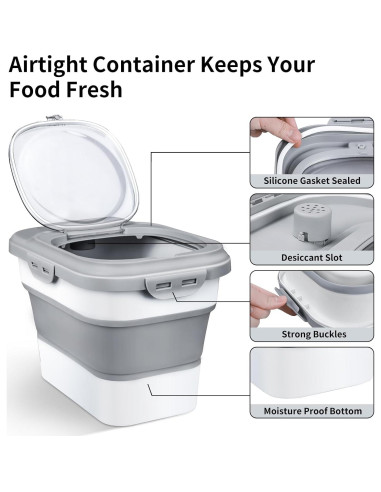 Contenedor de Almacenamiento de Alimentos Komzon 9 kg Plegable