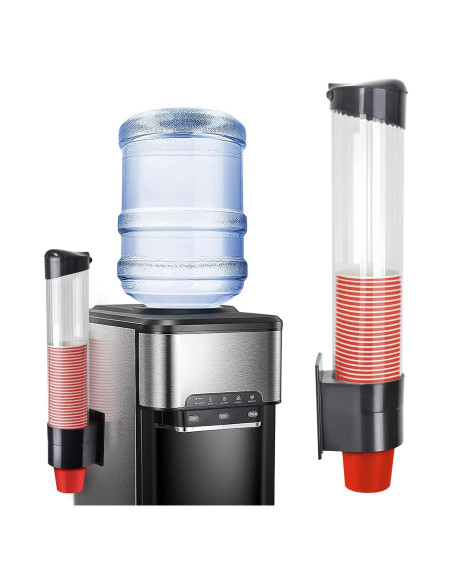 Dispensador de Tazas IWNTWY Grande Negro para 7-12oz Dispensador de Tazas IWNTWY Grande Negro para 7-12oz