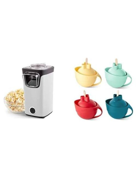 Hacedor de Palomitas DASH Turbo Pop 8 Tazas Blanco y Bolas Hacedor de Palomitas DASH Turbo Pop 8 Tazas Blanco y Bolas
