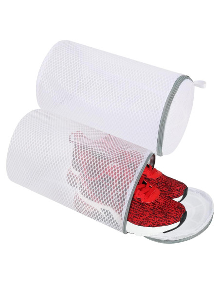 Bolsa de Lavado de Zapatos Vivifying 2 Piezas Malla 19,8x35,6cm Bolsa de Lavado de Zapatos Vivifying 2 Piezas Malla 19,8x35,6cm