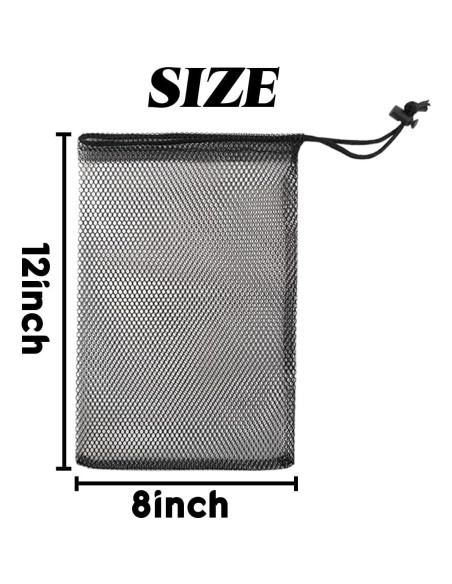 GXXMEI 10 Bolsas de Malla Nylon 20x30 cm con Cordón GXXMEI 10 Bolsas de Malla Nylon 20x30 cm con Cordón