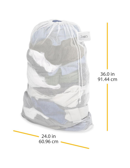 Bolsa de lavandería malla Whitmor 6154-2115 blanca 60x91cm Bolsa de lavandería malla Whitmor 6154-2115 blanca 60x91cm