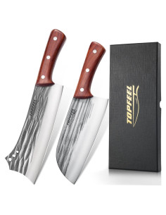 Juego de 2 cuchillos de carnicero Topfeel forjados 35,56 cm