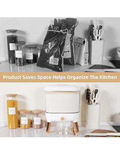 Dispensador de Arroz 11,34 kg MARY - Almacenamiento Organizado 2