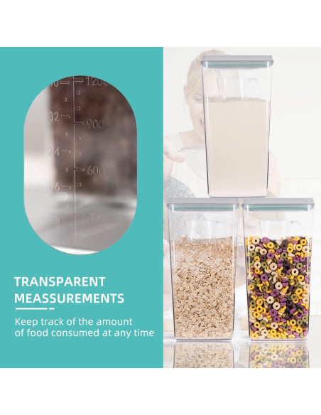 Contenedor Hermético Ankou 3300ml - Almacenamiento Cereal Contenedor Hermético Ankou 3300ml - Almacenamiento Cereal