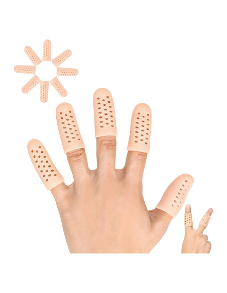 Fundas de Dedos de Gel Pnrskter 14 PCS Transpirables Fundas de Dedos de Gel Pnrskter 14 PCS Transpirables