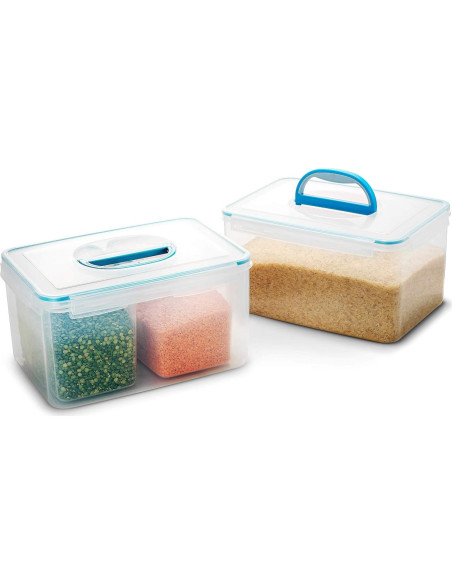 Set de 3 Contenedores Herméticos Komax Biokips 48.6 Tazas Set de 3 Contenedores Herméticos Komax Biokips 48.6 Tazas