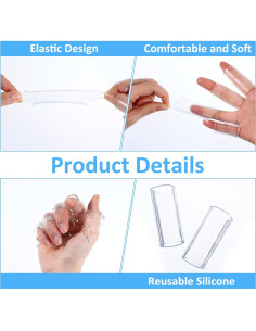20 Protectores de Dedo de Silicona ValueBargain 1.78 cm 2