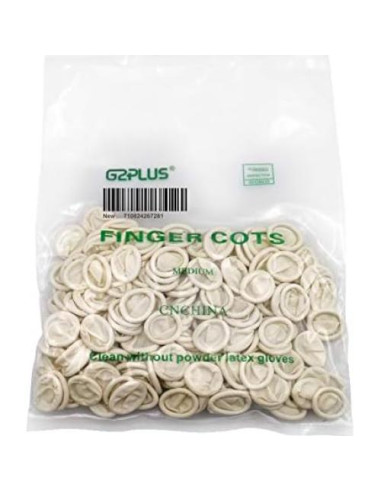Dedales de Láttex Desechables G2PLUS 205 Pcs Blanco