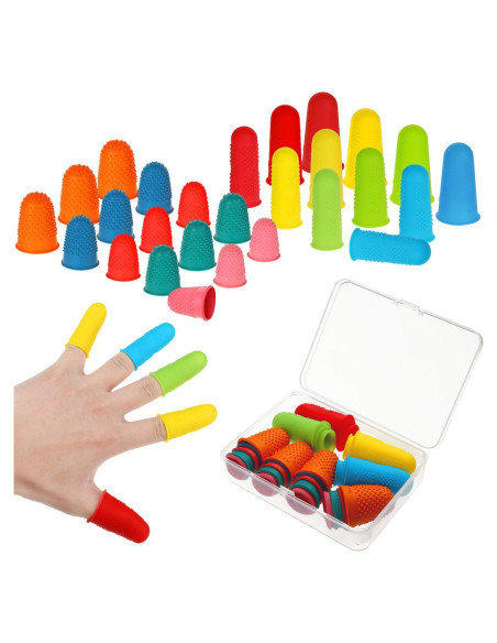 32 Protectores de Dedos de Silicona Outus para Oficina 32 Protectores de Dedos de Silicona Outus para Oficina