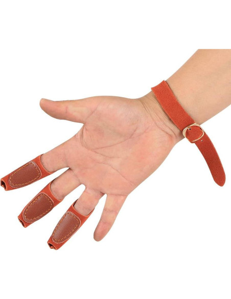 Protector de Brazo y Guantes de Arquería TOPARCHERY Marrón Protector de Brazo y Guantes de Arquería TOPARCHERY Marrón