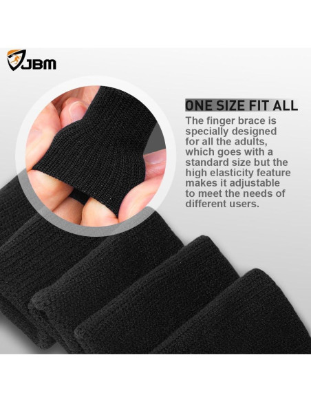 JBM Mangas para Dedos - Paquete de 5 Protectores de Compresión JBM Mangas para Dedos - Paquete de 5 Protectores de Compresión