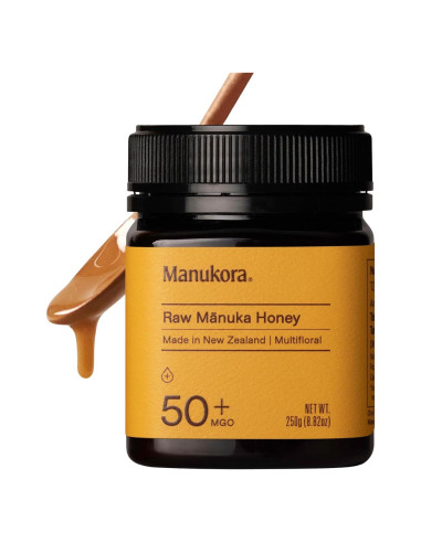 Miel Manuka Cruda Manukora MGO 50+ 250g Nueva Zelanda