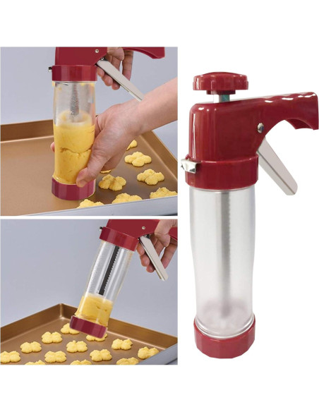 Kit de Prensa de Galletas 45PCS Gelme Nutri con Discos y Puntas Kit de Prensa de Galletas 45PCS Gelme Nutri con Discos y Puntas