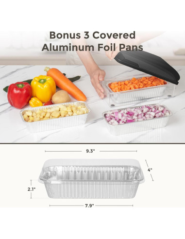 Picador de Verduras X Home 2 en 1 con 3 Bandejas Aluminio