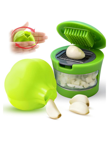 Juego de 2 Peladores de Ajo de Silicona Genérico - Fácil Limpieza