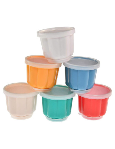 Set de 6 Copas de Plástico Reutilizables Home-X 118ml