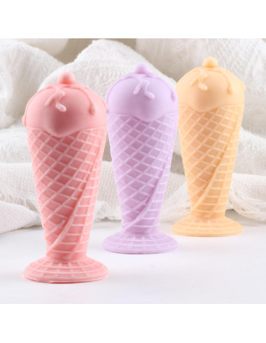 Molde de Silicona para Vela de Helado XIAOSHUI 9x7 cm