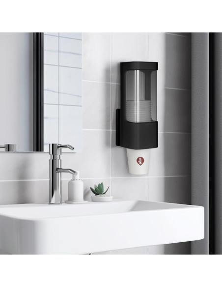 Dispensador de Vasos Desechables EOFJRUC Negro 3oz-5oz Dispensador de Vasos Desechables EOFJRUC Negro 3oz-5oz