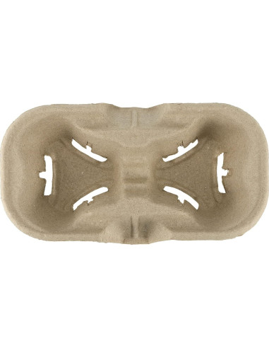 Soporte de Bebidas Biodegradable JEUIHAU 100 Unidades 2 Tazas