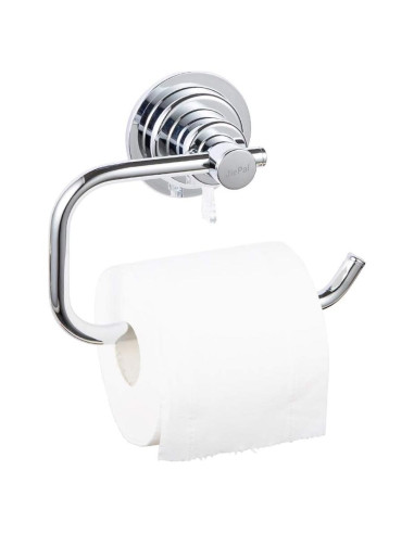 Soporte de Papel con Ventosa JiePai Cromo Montaje Pared
