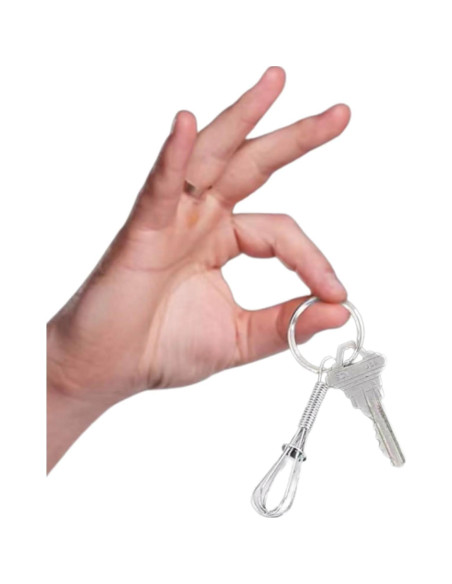 Mini Batidor Llavero Juroicessry Acero Inoxidable 2.5cm Mini Batidor Llavero Juroicessry Acero Inoxidable 2.5cm