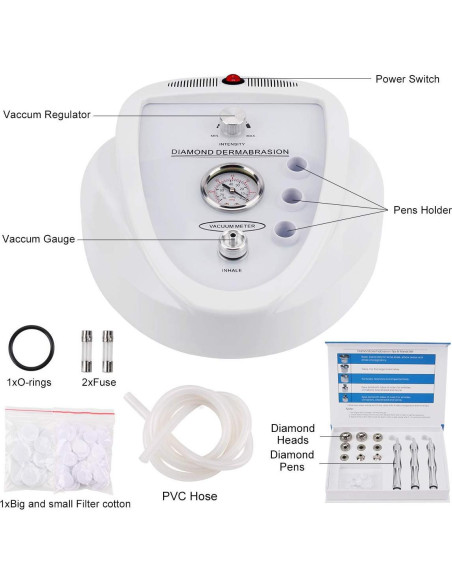 Máquina de Microdermoabrasión Yofuly 17 Piezas 1.28 kg Máquina de Microdermoabrasión Yofuly 17 Piezas 1.28 kg