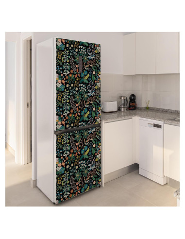 Mural Autoadhesivo para Refrigerador Funlife Floral 56x163cm