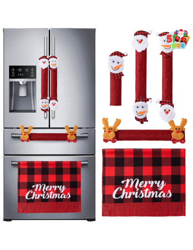 Fundas de Mango de Refrigerador Navidad JOYIN 5 Piezas
