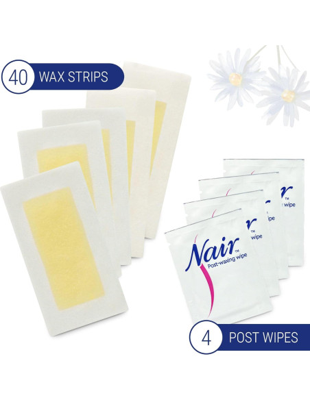 Ceras Depilatorias Nair Piel Sensible 40 Unidades Ceras Depilatorias Nair Piel Sensible 40 Unidades