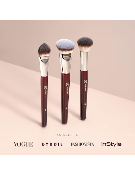 Conjunto de Pinceles de Maquillaje BK Beauty Core Complexion Trio Conjunto de Pinceles de Maquillaje BK Beauty Core Complexion Trio