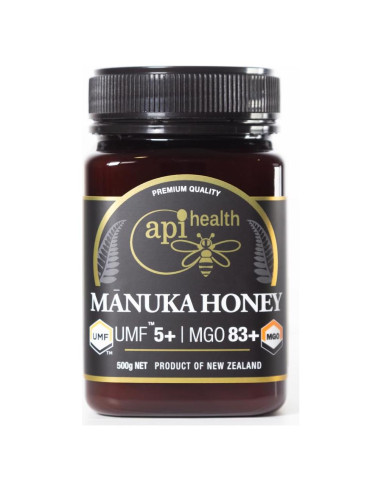 Miel de Manuka UMF 5+ API Health 500g Pura de Nueva Zelanda