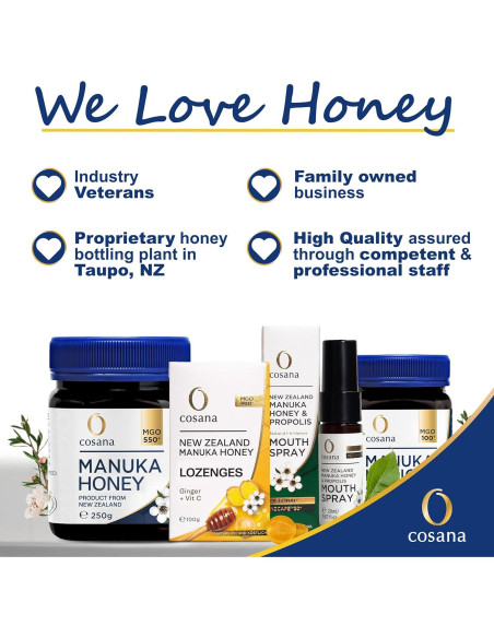 Miel de Manuka Cosana 850 MGO 250g 100% Pura Nueva Zelanda Miel de Manuka Cosana 850 MGO 250g 100% Pura Nueva Zelanda