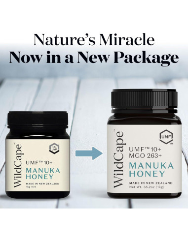 Miel de Manuka WildCape UMF 10+ 100% Pura 997 g