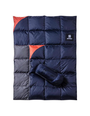 Manta de Camping OneTigris Plegable 300g Plumas Azul