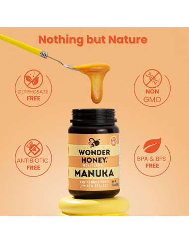 Miel Cruda Manuka Wonder Honey 249g MGO550 Natural