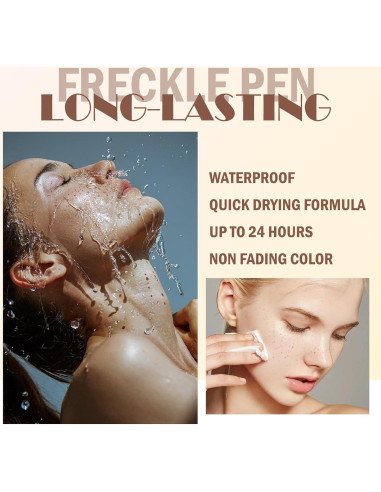 Juego 6 Bolígrafos de Pecas Falsas JunKuJK - Secado Rápido