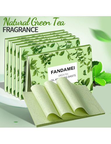 Hojas Absorbentes de Aceite FANDAMEI 600 PCS para Piel Grasa