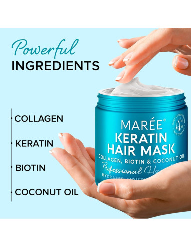 Mascarilla Hidratante para Cabello Dañado MAREE 400g