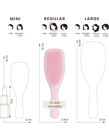 Cepillo Desenredante Tangle Teezer Rosa Milenial para Cabello