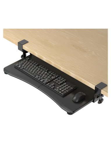 Bandeja para Teclado Suptek 65 cm Negra Montaje en C