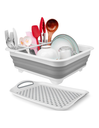 Escurridor de Platos Plegable Seropy con Bandeja 35.6x30.5cm