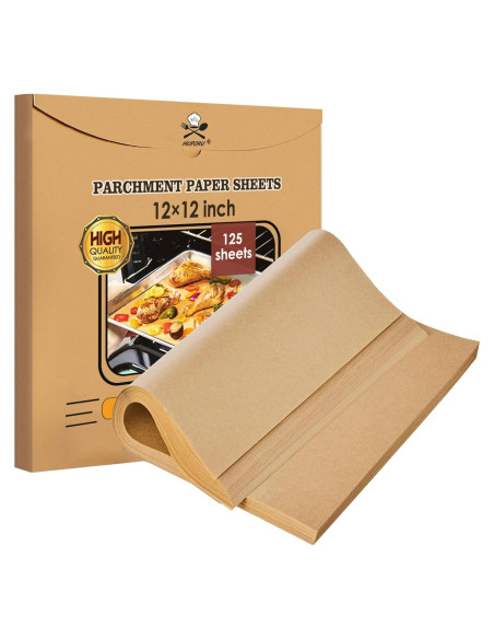 Hojas de Papel Pergamino 125 Pcs 30x30 cm MUPORU para Freidora Ninja Hojas de Papel Pergamino 125 Pcs 30x30 cm MUPORU para Freidora Ninja